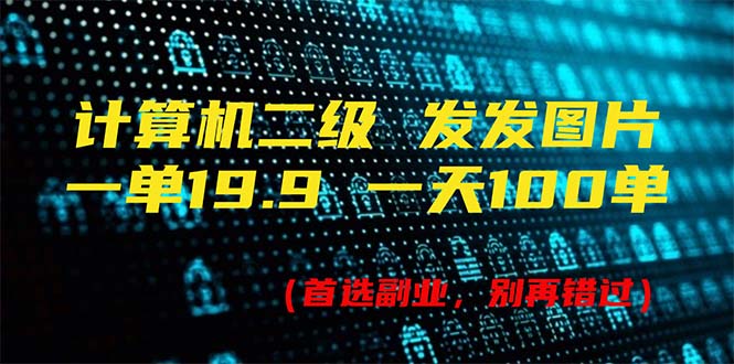 （11715期）计算机二级，一单19.9 一天能出100单，每天只需发发图片（附518G资料）-必智轻创社