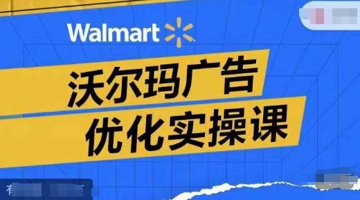 沃尔玛广告优化实操课，广告报告实操讲解，广告如何提高转化和ROAS等-必智轻创社