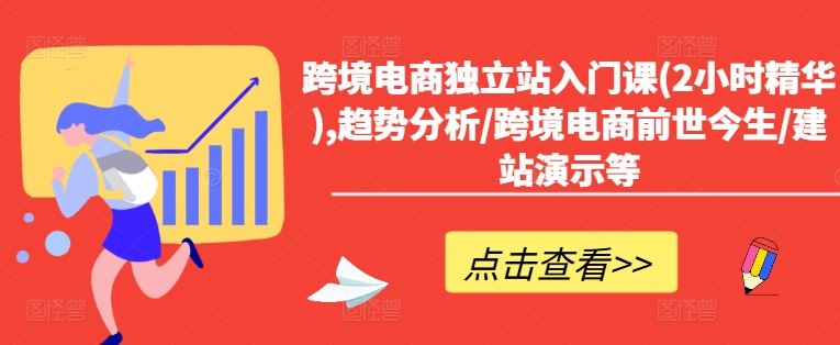跨境电商独立站入门课(2小时精华),趋势分析/跨境电商前世今生/建站演示等-必智轻创社