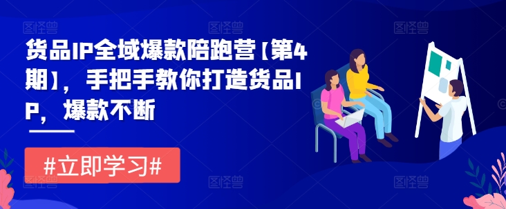 货品IP全域爆款陪跑营【第4期】，手把手教你打造货品IP，爆款不断-必智轻创社