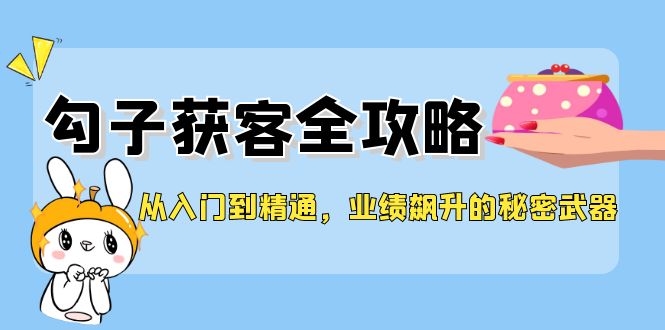 从入门到精通，勾子获客全攻略，业绩飙升的秘密武器-必智轻创社