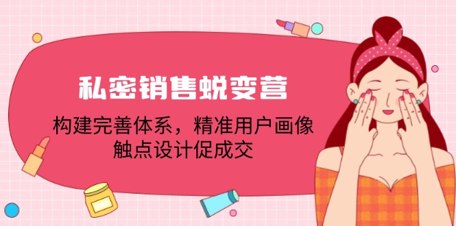 私密销售蜕变营：构建完善体系，精准用户画像，触点设计促成交-必智轻创社