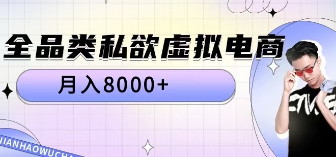 全品类私欲虚拟电商，月入8000+-必智轻创社