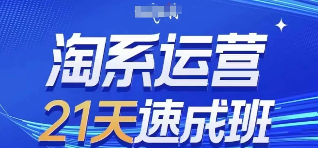 淘系运营21天速成班(更新24年10月)，0基础轻松搞定淘系运营，不做假把式-必智轻创社