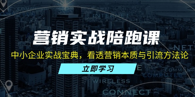 营销实战陪跑课：中小企业实战宝典，看透营销本质与引流方法论-必智轻创社