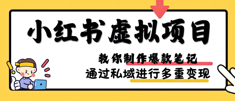 小红书虚拟项目实战，爆款笔记制作，矩阵放大玩法分享-必智轻创社