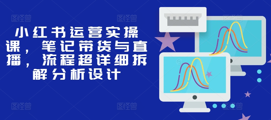 小红书运营实操课，笔记带货与直播，流程超详细拆解分析设计-必智轻创社