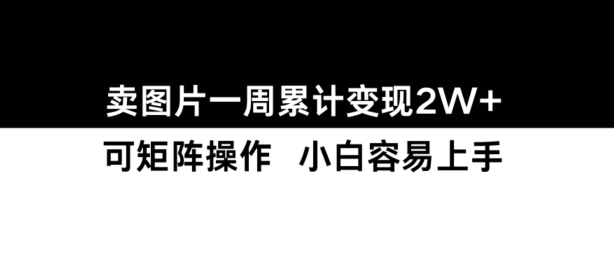 小红书【卖图片】一周累计变现2W+小白易上手-必智轻创社