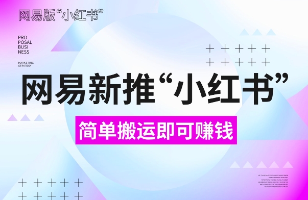 网易官方新推“小红书”，搬运即有收益，新手小白千万别错过(附详细教程)-必智轻创社