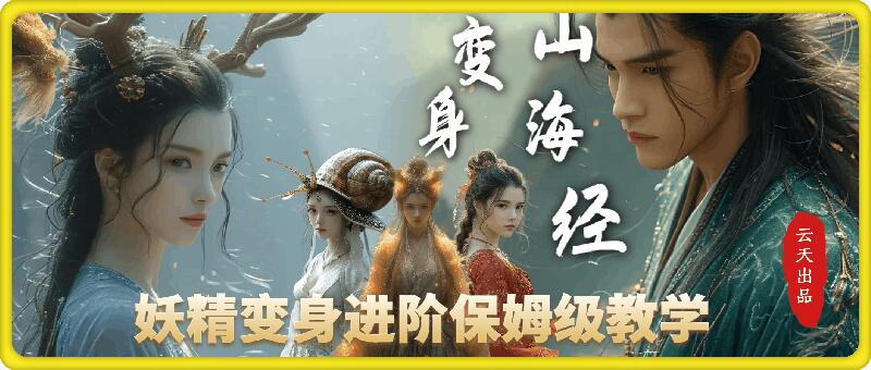 云天AI山海经变身视频教程，妖精变身进阶保姆级教学-必智轻创社