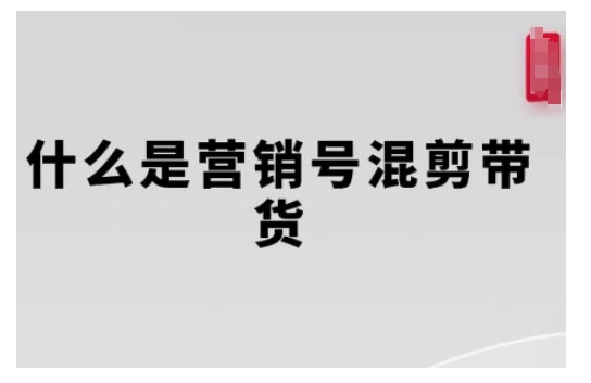 营销号混剪带货，从内容创作到流量变现的全流程，教你用营销号形式做混剪带货-必智轻创社