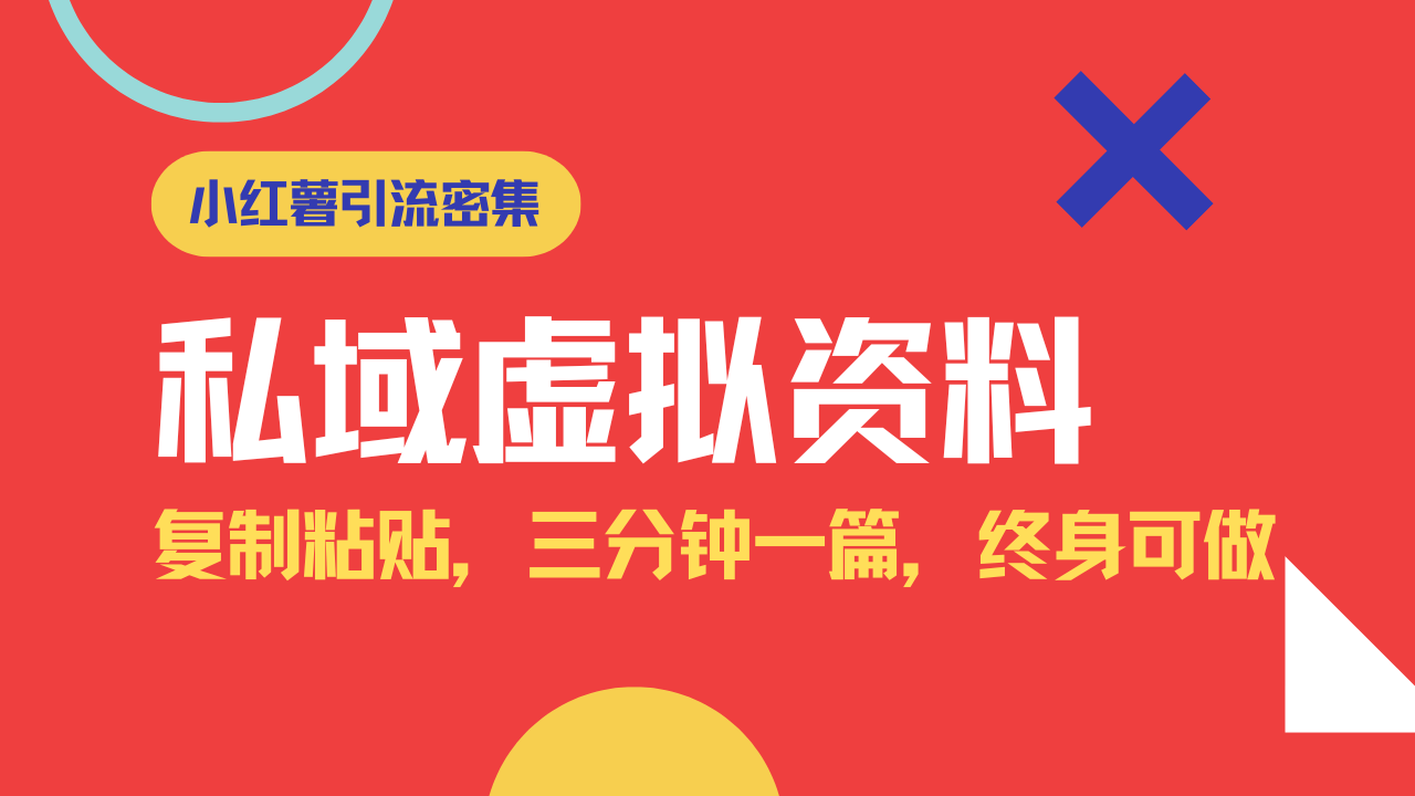 小红书引流私域旅游虚拟资料玩法，复制粘贴，三分钟一篇图文，日入1000…-必智轻创社