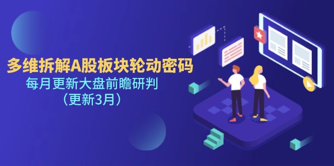 多维拆解A股板块轮动密码，每月更新大盘前瞻研判（更新3月）-必智轻创社