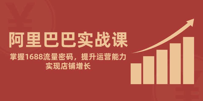 阿里巴巴实战课：掌握1688流量密码，提升运营能力，实现店铺增长-必智轻创社