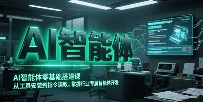 AI智能体零基础搭建课，从工具安装到指令调教，掌握行业专属智能体开发…-必智轻创社