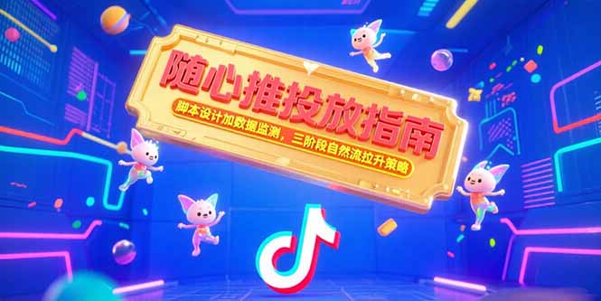 随心推投放指南，脚本设计加数据监测，三阶段自然流拉升策略-必智轻创社