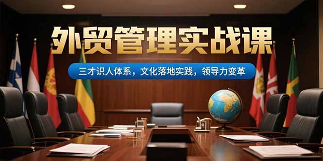 外贸管理实战课，三才识人体系，文化落地实践，领导力变革-必智轻创社