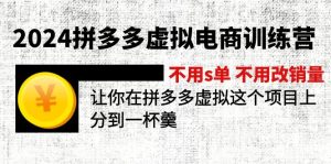 (11525期)2024拼多多虚拟电商训练营 不用s单 不用改销量 在拼多多虚拟上分到一杯羹-必智轻创社