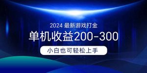 （11542期）2024最新游戏打金单机收益200-300-必智轻创社