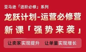 亚马逊进阶必修系列，龙跃计划-运营必修营新课，让卖家实现提升 让单量实现增长-必智轻创社