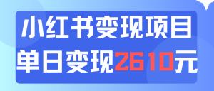 （11885期）利用小红书卖资料单日引流150人当日变现2610元小白可实操（教程+资料）-必智轻创社