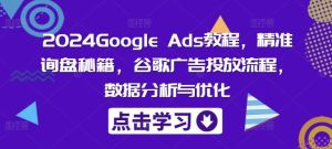 2024Google Ads教程,精准询盘秘籍,谷歌广告投放流程,数据分析与优化-必智轻创社