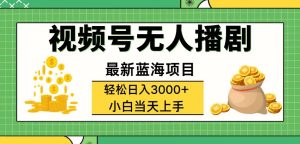 (12128期)视频号无人播剧,轻松日入3000+,最新蓝海项目,拉爆流量收益,多种变…-必智轻创社