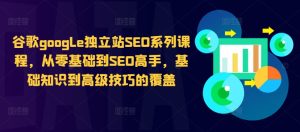 谷歌google独立站SEO系列课程，从零基础到SEO高手，基础知识到高级技巧的覆盖-必智轻创社