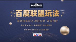 百度联盟 单机300+课程分享 小白可无脑操作-必智轻创社