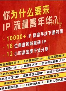 群响IP流量嘉年华，​现场视频+IP江湖2024典藏版PPT-必智轻创社