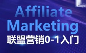 Affiliate Marketing联盟营销0-1入门,联盟营销基本逻辑 联盟平台逻辑及联盟客逻辑全面详解-必智轻创社
