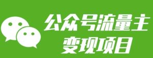公众号流量主变现项目:每天2小时,普通人每月多挣三五千-必智轻创社