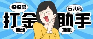 【高端精品】外面收费5888的黑马淘金(探探鼠+石头岛)全自动挂机打金助手,号称一天几张京东卡【挂机脚本+使用教程】-必智轻创社