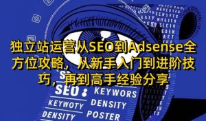 独立站运营从SEO到Adsense全方位攻略，从新手入门到进阶技巧，再到高手经验分享-必智轻创社
