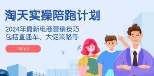 淘天实操陪跑计划，2024年最新电商营销技巧，包括直通车、大促策略等-必智轻创社