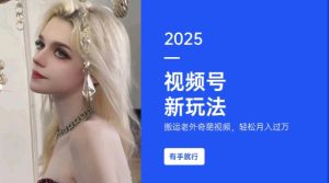 搬运老外奇葩视频,撸视频号分成计划收益,每天只需一小时,新手小白轻松月入过W-必智轻创社