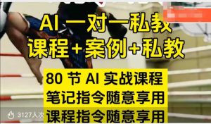 AI指令实战课，课程+案例，80节AI实战课程，笔记指令随意享用，课程指令随意享用-必智轻创社