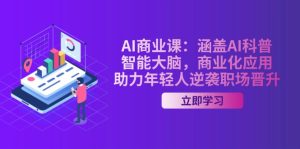 AI-商业课:涵盖AI科普,智能大脑,商业化应用,助力年轻人逆袭职场晋升-必智轻创社