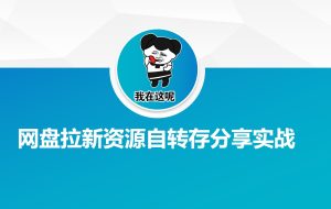 网盘拉新资源自动转存分享实战-必智轻创社