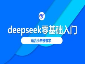deepseek零基础入门-deepseek教程2025，适合小白慢慢学-必智轻创社