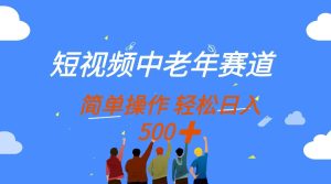 短视频中老年赛道，操作简单，多平台收益，无脑搬运日入500+-必智轻创社