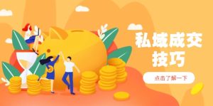 私域成交技巧，帮你从入门到精通，破解四大痛点，快速变现，轻松收钱-必智轻创社