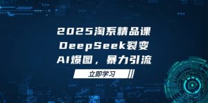 2025 淘系精品课，DeepSeek 裂变，AI 爆图，暴力引流-必智轻创社