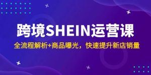 跨境SHEIN运营课,全流程解析+商品曝光,快速提升新店销量-必智轻创社