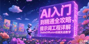 AI入门到精通全攻略,提示词工程详解,StableDiffusion绘画实战教学-必智轻创社