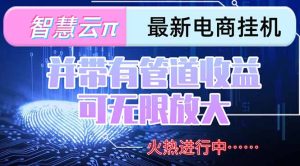智慧云π电脑挂机单机每天收益300—500+ 并带有团队管道收益 可无限放大-必智轻创社