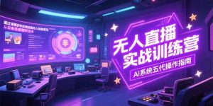 无人直播实操训练营，从设备搭建到话术，AI系统五代操作指南(7月更新)-必智轻创社