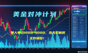 2025年最暴力项目“美金先登计划”最新最强对冲战法,每日实际收益1K-4K-必智轻创社