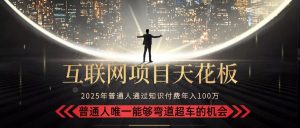 2025“互联网项目天花板”：不做韭菜，做镰刀！“月入 10W+ 普通人弯道…-必智轻创社