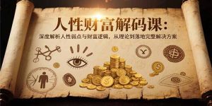 人性财富解码课6.0:深度解析人性弱点与财富逻辑,理论到落地完整解决方案-必智轻创社